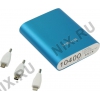 Внешний аккумулятор KS-is Power Bank KS-239 Blue (USB 2.1A, 10400mAh, 3  адаптера, Li-lon)