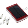 Внешний аккумулятор KS-is Power Bank KS-225 Red (2xUSB 2.1A, 13800mAh, 1  адаптер,фонарь,солнечная панель,Li-lon)