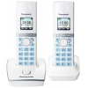 Телефон DECT Panasonic KX-TG8052RUW АОН, Color TFT, Caller ID 50, Спикерфон, Эко-режим, Радионяня, + дополнительная трубка