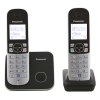Телефон DECT Panasonic KX-TG6812RUB АОН, Caller ID 50, Спикерфон, Эко-режим, Радионяня, + дополнительная трубка