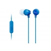 Гарнитура вкладыши Sony MDR-EX15AP 1.2м голубой проводные (в ушной раковине) (MDREX15APLI.CE7)
