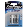 Батарейки Energizer Maximum 638399 LR03/E92 (ААA), alkaline, FSB 4 шт.