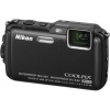 Фотоаппарат Nikon Coolpix AW120 Black <16Mp, 5x zoom, SD, USB, 3", GPS+ГЛОНАСС, Водонепроницаемый> (водонепроницаемый 18 метров) (VNA590E1)