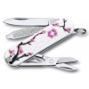 Нож перочинный Victorinox Classic "Цветы" (0.6223.L1406) белый/розовый 7 функций пластик/сталь