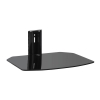 Кронштейн Kromax R-MONO black, для A/V систем, max 8 кг, настенный, от стены 298 мм, закал. стекло 8мм, Ш360 мм, Г270 мм, кабель канал, декоративные н (20191)