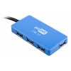 Разветвитель USB 3.0 PC Pet ColorBoxBlue 4порт. голубой