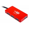 Разветвитель USB 3.0 PC Pet ColorBoxRed 4порт. красный