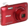 Nikon CoolPix S3600 <Red> (20.1Mpx, 25-200mm, 8x, F3.7-6.6, JPG, SDXC, 2.7",  USB2.0, AV, Li-Ion)