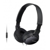 Гарнитура мониторы Sony MDR-ZX110AP 1.2м черный проводные (оголовье) (MDRZX110APB.CE7)