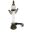 Настольный светильник "Фонарь" Orient PUL1030, имитация уличного свечного фонаря , наполнен гелем с блестками, подсветка USB (29501)