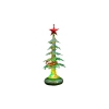 Новогодняя ёлка Orient 303GN, зеленый перламутр, красная звезда, подсветка, c музыкой детства, питание от USB/встроенная батарейка (29545)