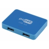 Разветвитель USB 3.0 PC Pet BW-U3020A blue 4-Port USB 3.0/2.0, 68mm * 51,5mm * 11.3mm