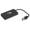 Разветвитель USB 3.0 PC Pet BW-U3031A black 4-Port USB 3.0/2.0, 76,6mm * 42mm * 11mm