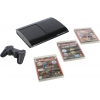 SONY <CECH-4308C 500Gb +игры "Gran Turismo 5","Heavy Rain","Uncharted 3">  PlayStation 3