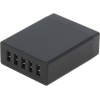 iconBIT FTB 5U 10A <FT-0035C> Зарядное устройство USB (Вх.AC100-240V,  Вых.DC5V, 5xUSB 2.4A)