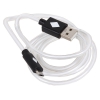 Кабель 3Cott 3C-CLDC-066BB-MUSB, USB Type A/M на Micro USB/M с подсветкой холодного оттенка, 1 м, черный