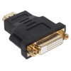 Переходник 3Cott 3C-HDMIM-DVIF-AD236GP, с HDMI 19/M на DVI 24+1F, позолоченные коннекторы, черный