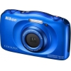 Фотоаппарат Nikon Coolpix S33 Blue <13.2Mp, 3x zoom, 2.6", SDXC, Влагозащитная, Ударопрочная> (водонепроницаемый 10 метров) (VNA851E1)