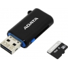 ADATA Premier <AUSDH16GUICL10-ROTGMBK> microSDHC Memory Card 16Gb UHS-I  U1+  microSD-->OTG/USB  Adapter