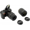 Nikon D5500 18-55&55-200 VR II KIT  <Black> (24.2Mpx,27-300mm,3x3.6,JPG/RAW,SDXC,3.2",USB2.0,WiFi,HDMI,Li-Ion)