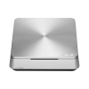 Неттоп Asus VivoPC VM42-S124V slim Cel 2957U (1.4)/2Gb/500Gb/HDG/CR/Windows 8.1/GbitEth/WiFi/BT/65W/серебристый/черный (90MS00B1-M01240)