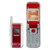 PHILIPS 636 RED TEMPTATION (900/1800, SHELL, LCD 128X128@64K+80X48, GPRS, внеш.ант, MMS, LI-ION 600MAH 400/4ч,78г)