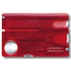 Швейцарская карта Victorinox SwissCard Nailcare (0.7240.T) красный полупрозрачный коробка подарочная