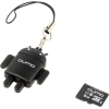 Qumo Fundroid <QM16GCR-MSD10-FD-BLK> MicroSDHC Memory Card 16Gb Class10 +  USB microSD Reader