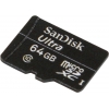 Карта памяти MicroSDXC 64Gb SanDisk Class10 Ultra w/o adapter (SDSDQL-064G-G35)
