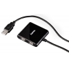 Разветвитель USB 2.0 Hama Square1:4 4порт. черный (00039873)