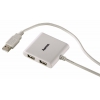 Разветвитель USB 2.0 Hama Square1:4 4порт. белый (00039874)