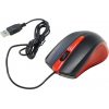 OKLICK Optical Mouse <225M> <Black&Red> (RTL)  USB  3btn+Roll  <288237>