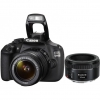 Фотоаппарат Canon EOS 1200D Kit Black 18-55 DC III + 50 1.8 <зеркальный, 18.0 Mp, SD,SDHC, SDXC,USB, HDMI> (9127B132)