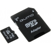 Qumo <QM128GMICSDXC10U1> microSDXC 128Gb Class10 UHS-I U1  + microSD-->SD Adapter