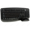Клавиатура+мышь беспроводная DEXP KM0201/KM-206BU Black USB