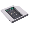 Адаптер оптибей Espada MS12 (optibay, hdd caddy) mSATA SSD to miniSATA 12,7мм для подключения SSD к ноутбуку вместо DVD (41085)