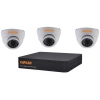 Комплект видеонаблюдения КАРКАМ AHD1204N-720-3 Гибридный 4-х кан. видеорегистратор КАРКАМ 1204N, 3 всепогодных камеры КАРКАМ КАМ-720 (HD 720P, f=3,6mm