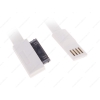 Кабель Apple 30 pin - USB (M), 0.22м, DEXP [U3WF022] 1,5А; Плоская форма; Белый