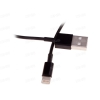 Кабель Apple 8 pin (M) - USB (M), 1.5м, DEXP [U8BST150] 1,5А; Витая форма; Черный