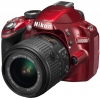 Зеркальная камера Nikon D3200 Kit 18-55mm VRII Red (24.2MP/6016x4000/SDHC,SDXC/EN-EL14/3.0")
