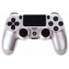 Геймпад беспроводной Dualshock 4 Silver [для PS4/PS3/PC, microUSB, Bluetooth, вибрация, цвет серебро]