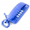 Телефон проводной Ritmix RT-100 синий [повторный набор, регулировка уровня громкости, световая индикац]