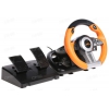 Руль проводной SpeedLink DRIFT O.Z. Racing Wheel [для PC, USB, 180 гр., 254 мм., 2 оси, 12 кн., цвет черный-оранжевый]
