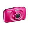 Фотоаппарат Nikon Coolpix S33 Pink <13.2Mp, 3x zoom, 2.6", SDXC, Влагозащитная, Ударопрочная> (водонепроницаемый 10 метров) (VNA852E1)