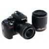 Зеркальная камера Nikon D5300 Kit 18-55mm VRII + 55-200 VRII Black (24.2 MP/6000x4000/SD,SDHC/EN-EL14/3.2")