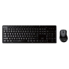 Клавиатура + мышь Oklick 290M клав:черный мышь:черный USB беспроводная Multimedia (RF-007)