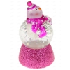 Сувенир Новогодний "Снеговичок-Толстячок" Orient [LED-подсветка, красный шарф, блестки, USB]