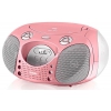 Магнитола BBK BX110U [CD/CD-R/RW/CD MP3, FM-радио, USB, 2x1,8Вт, розовый]