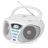 Магнитола BBK BX180U [CD/CD-R/RW/CD MP3, FM-радио, USB, 2x1Вт, белый/голубой]