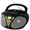 Магнитола BBK BX180U [CD/CD-R/RW/CD MP3, FM-радио, USB, 2x1Вт, черный/желтый]
